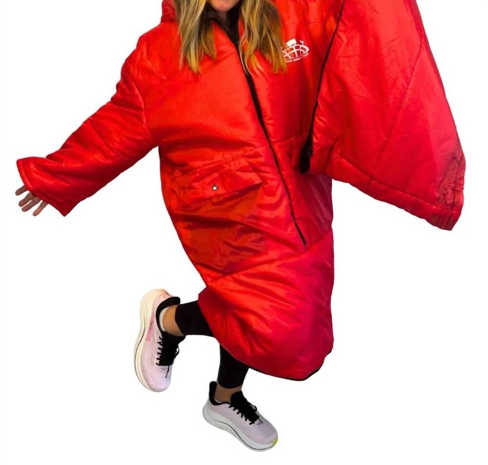 NEW THE ULTIMATE STADIUM SAK long sleeve sak hoodie in red